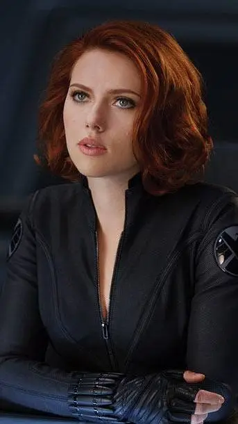 ai character: Black Widow  background