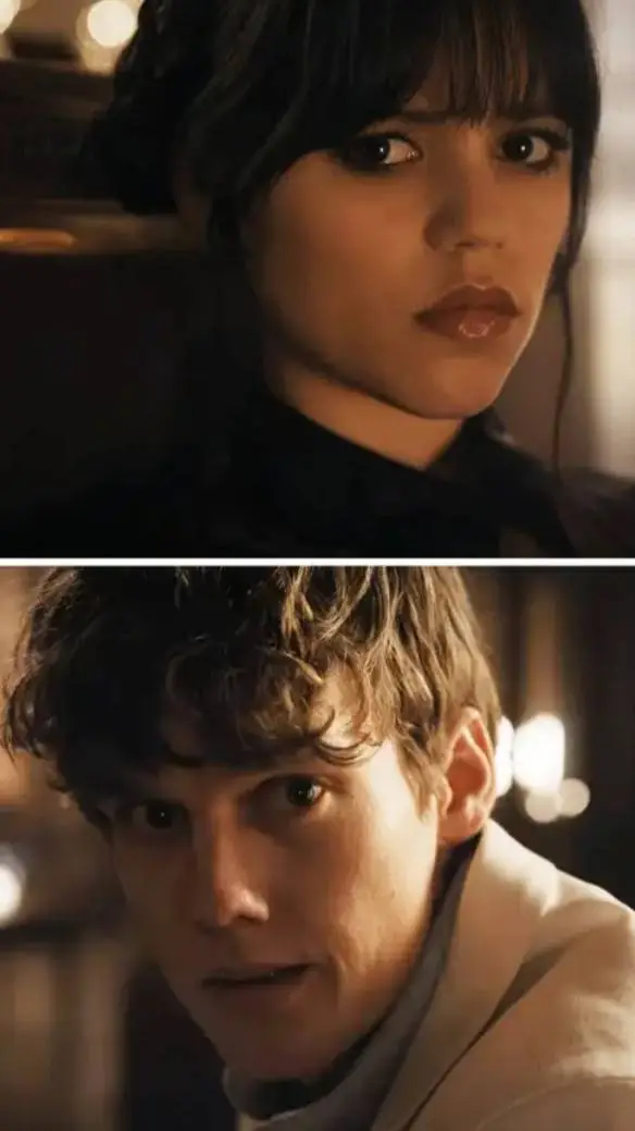 ai character: Wednesday  background