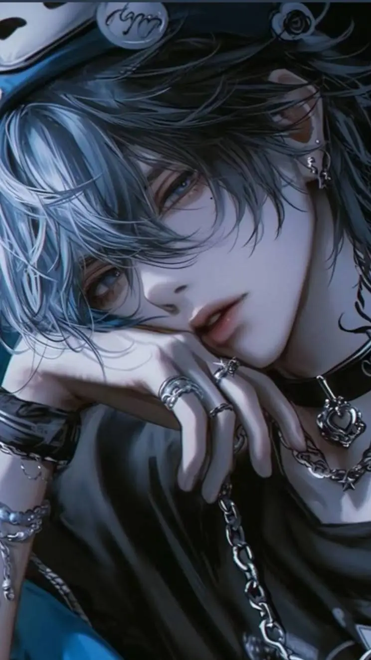 ai character: 💙🤍АРЧИ🖤🩵 background