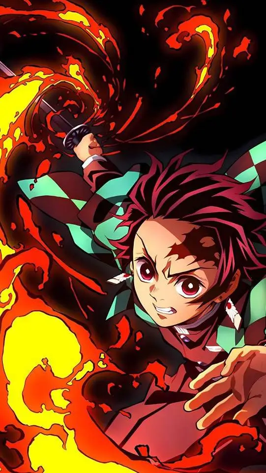 ai character: Tanjiro  background