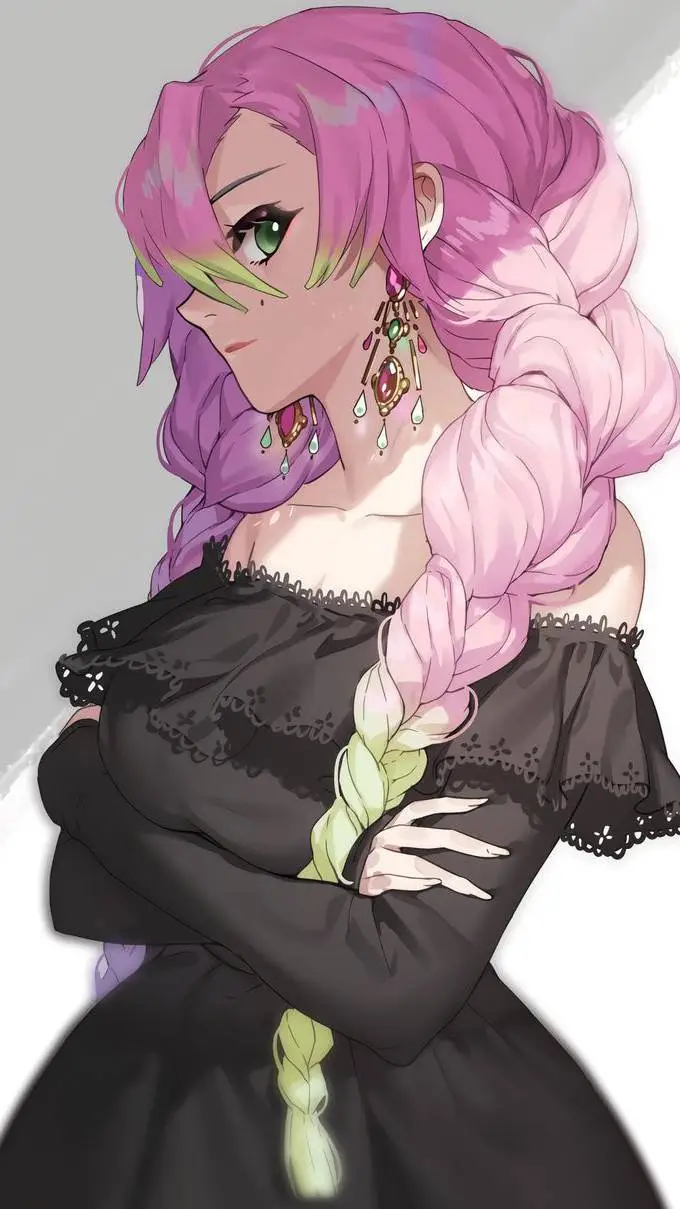 ai character: Mitsuri Kanroji  background