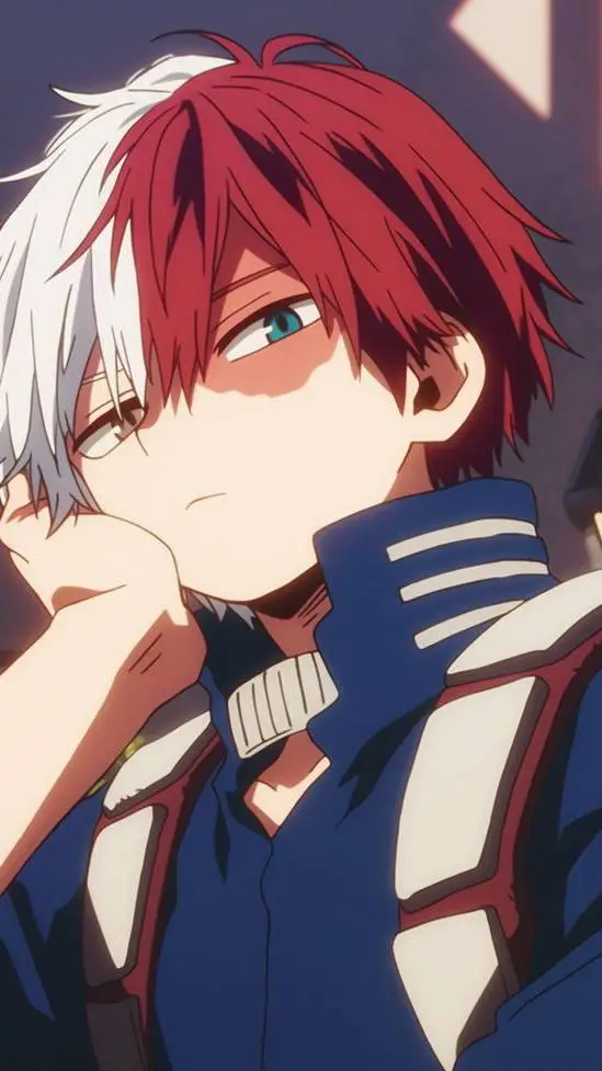 ai character: Shoto Todoroki background