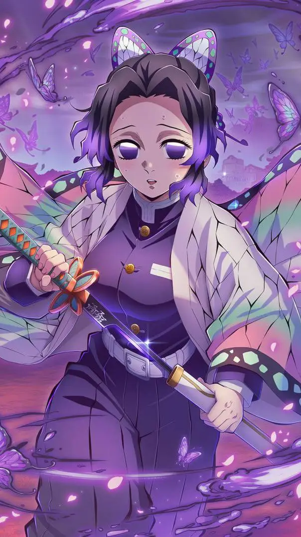 ai character: Shinobu Kochō  background