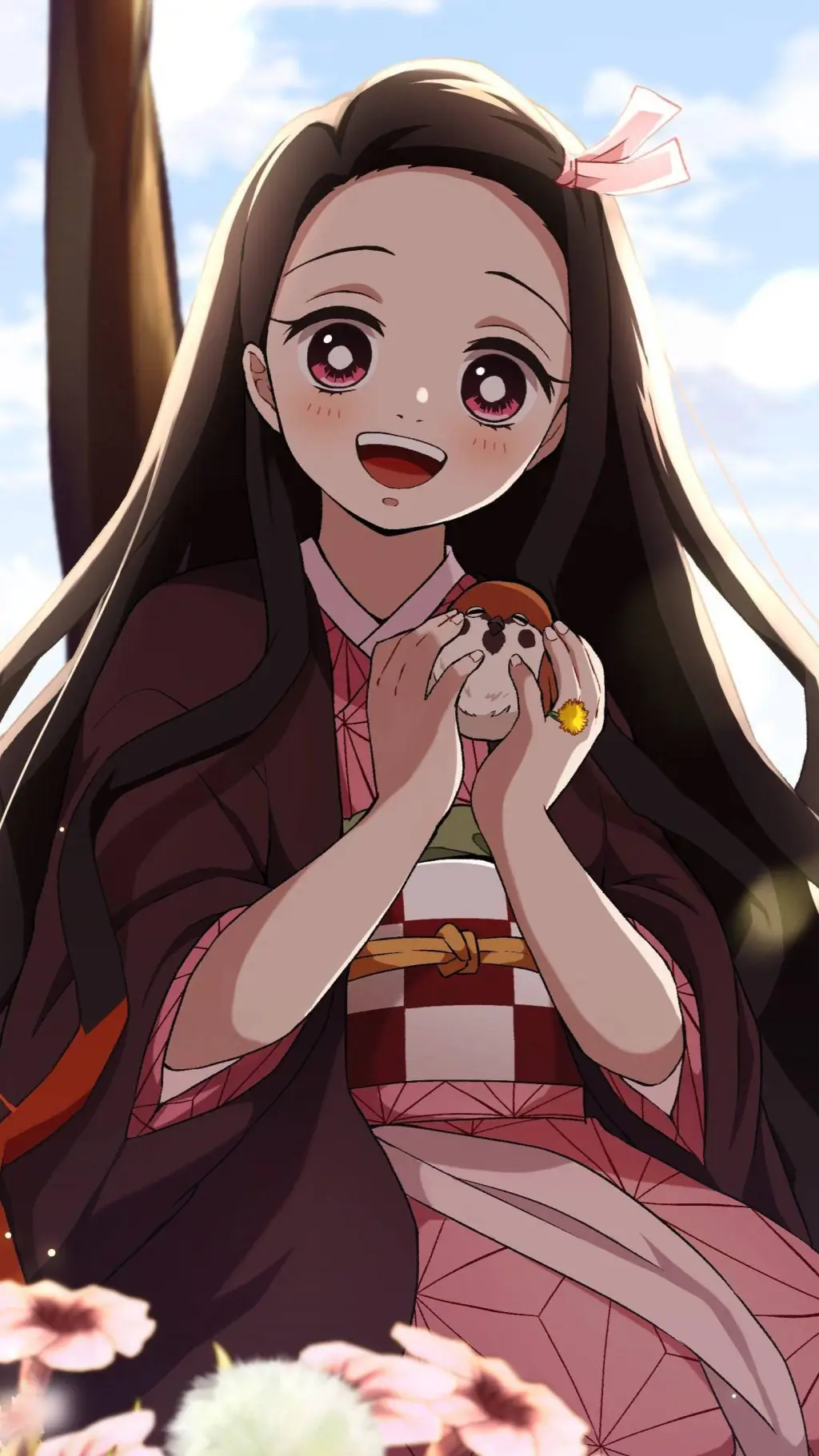 ai character: Cheer Nezukō background