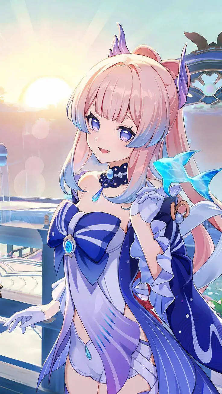 ai character: Sangonomiya Kokomi background