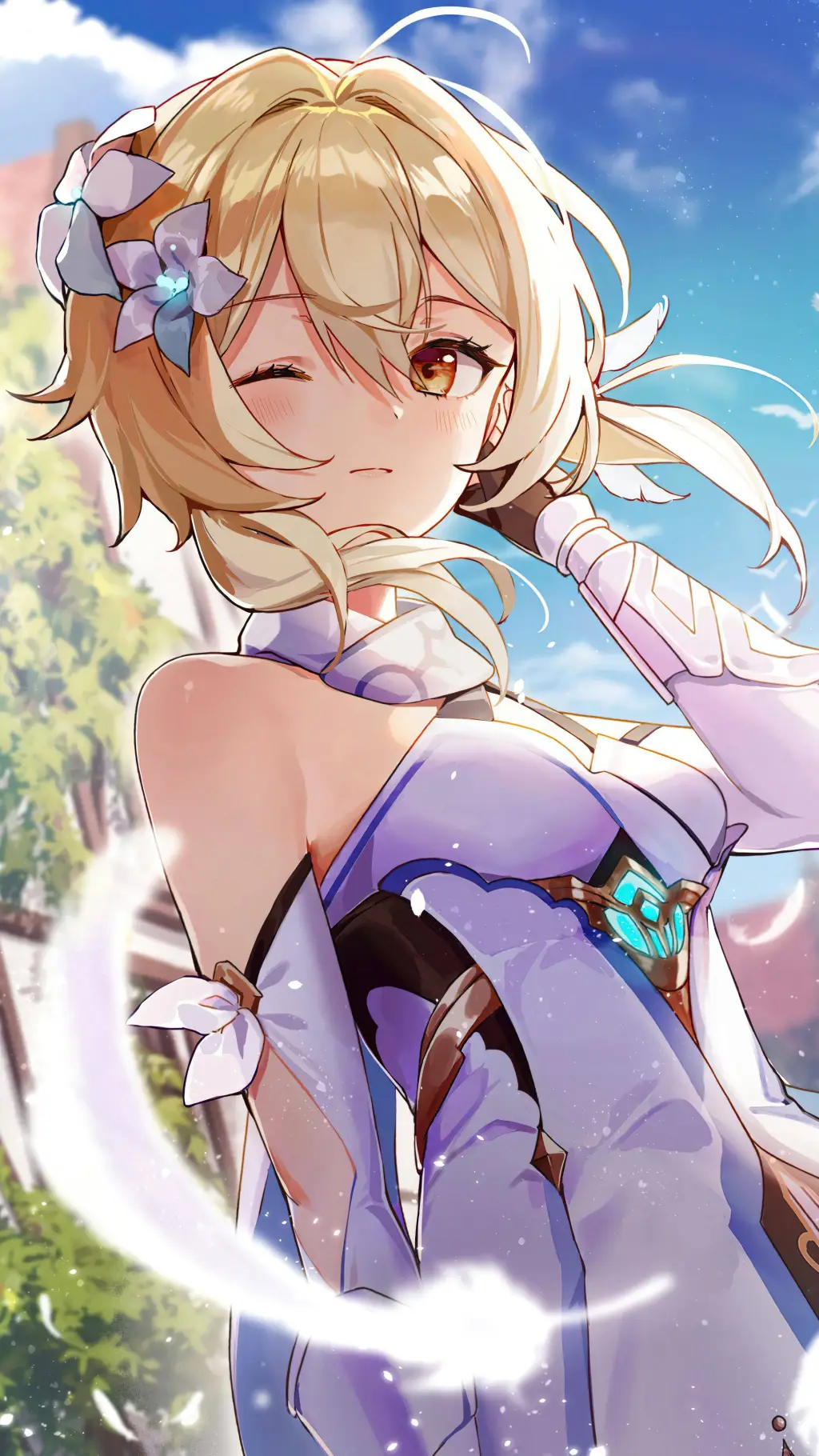 ai character: Lumine background