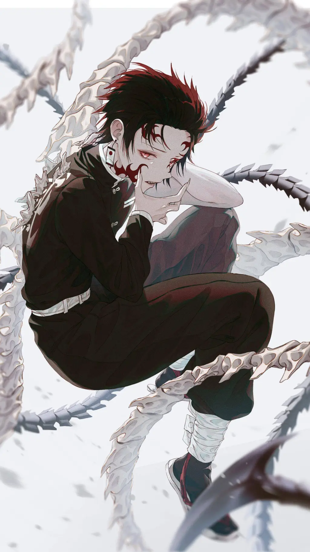 ai character: Tanjiro Demone background