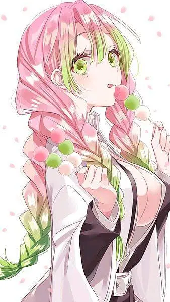 ai character: Mitsuri Kanroji  background