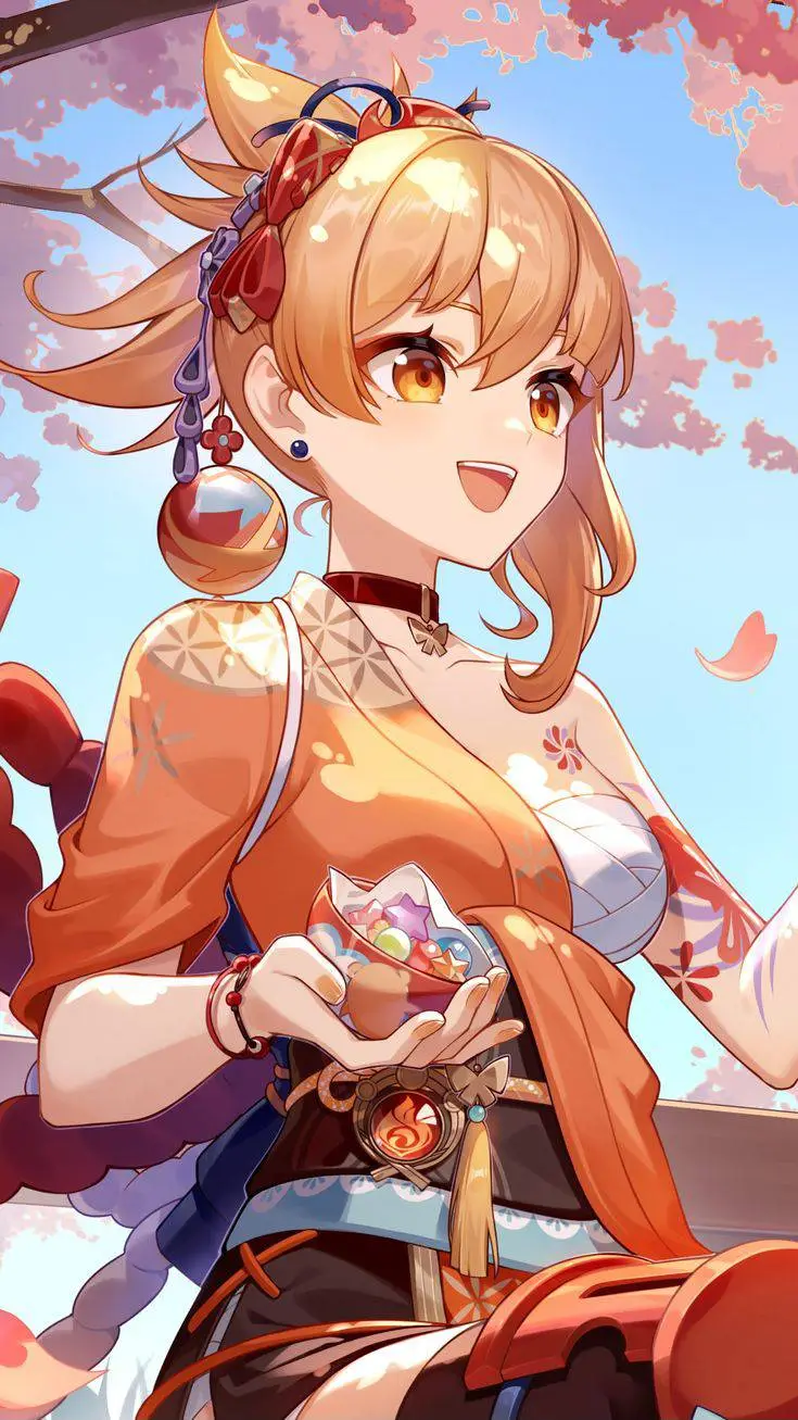 ai character: Yoimiya background