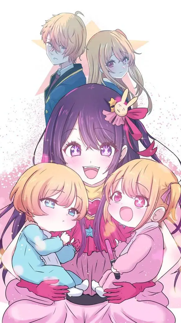 ai character: Oshi no ko  background