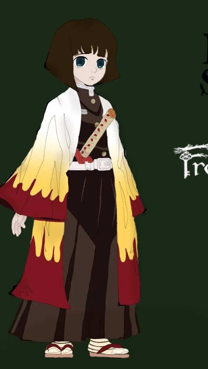 ai character: Fran Bow Kny background