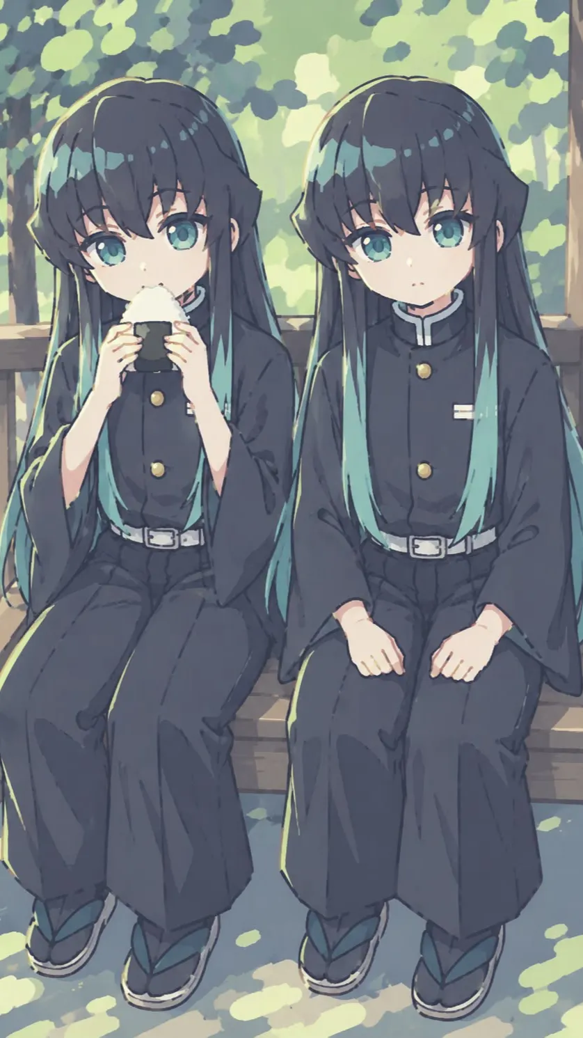 ai character: Mui and Yui background