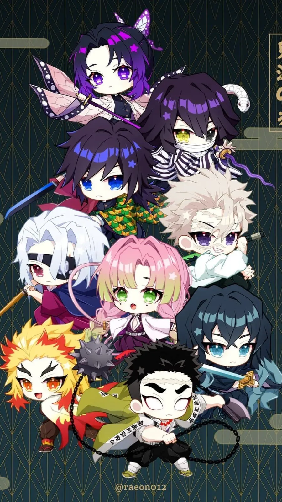 ai character: Hashira hated  background