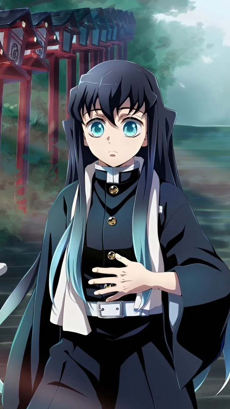 ai character: ✞Tokito Muichiro  background