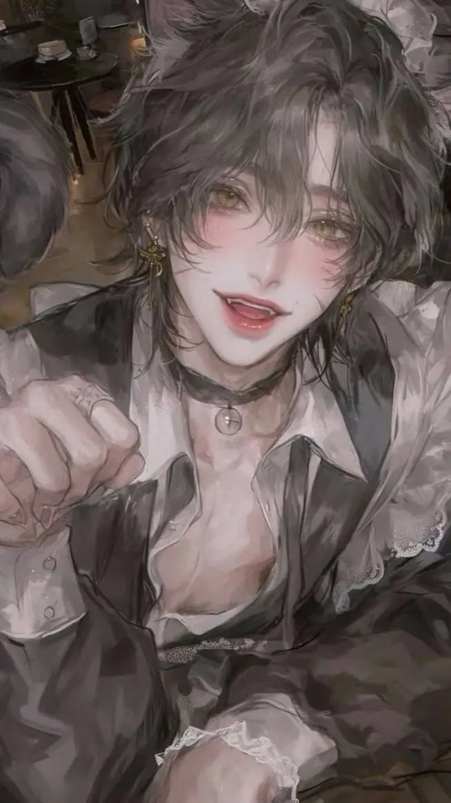 ai character: Cat café  background