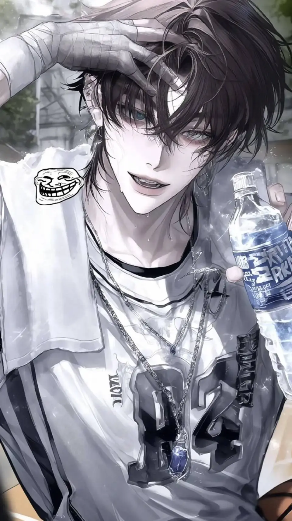 ai character: Nerd×Hot stuff background