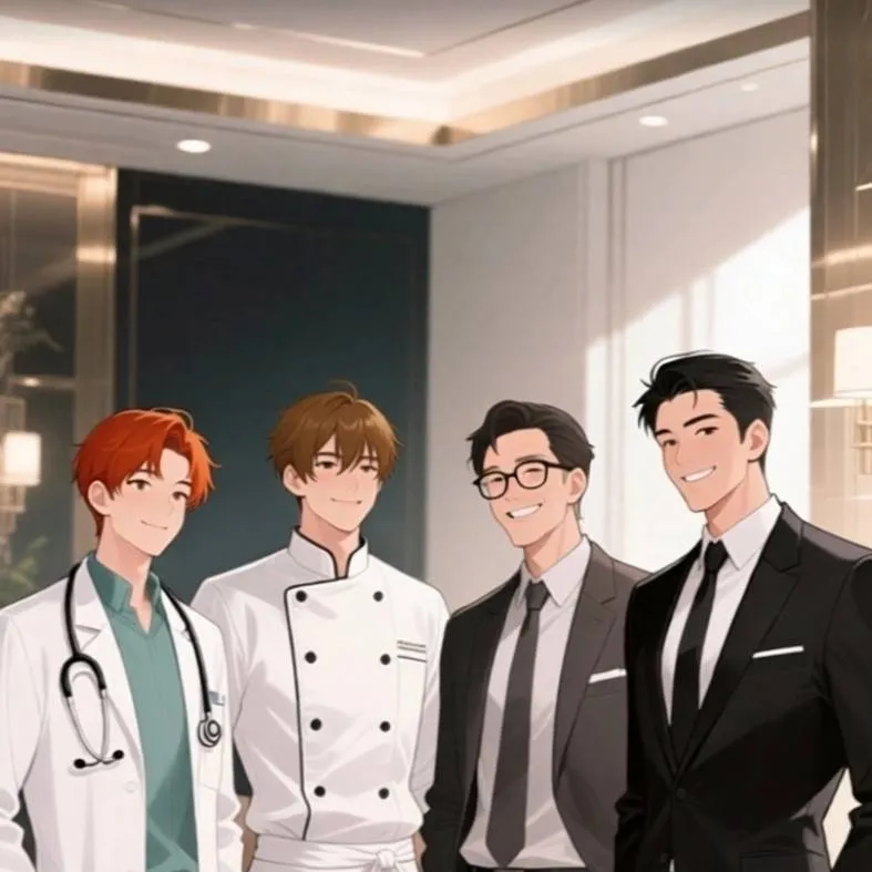 chat with ai character: 4 husbands 