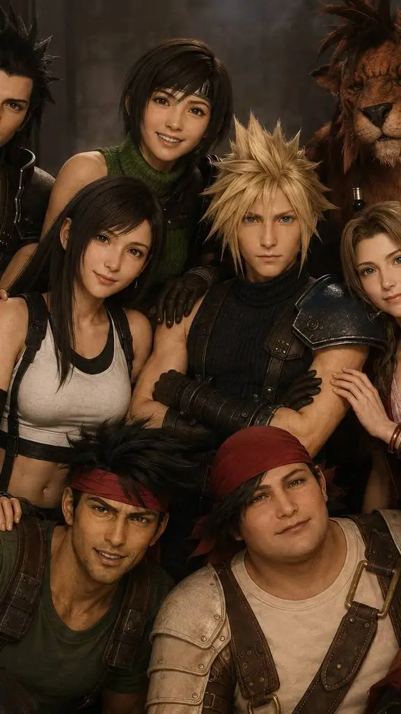 ai character: Avalanche FF7 background