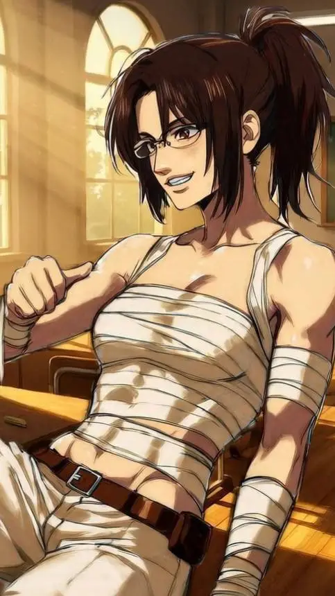 ai character: Hange Zoë background