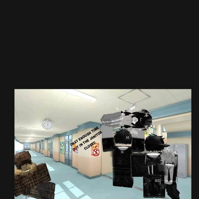 chat with ai character: Roblox school :3