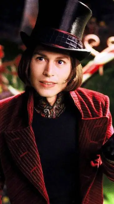 ai character: Willi Wonka  background