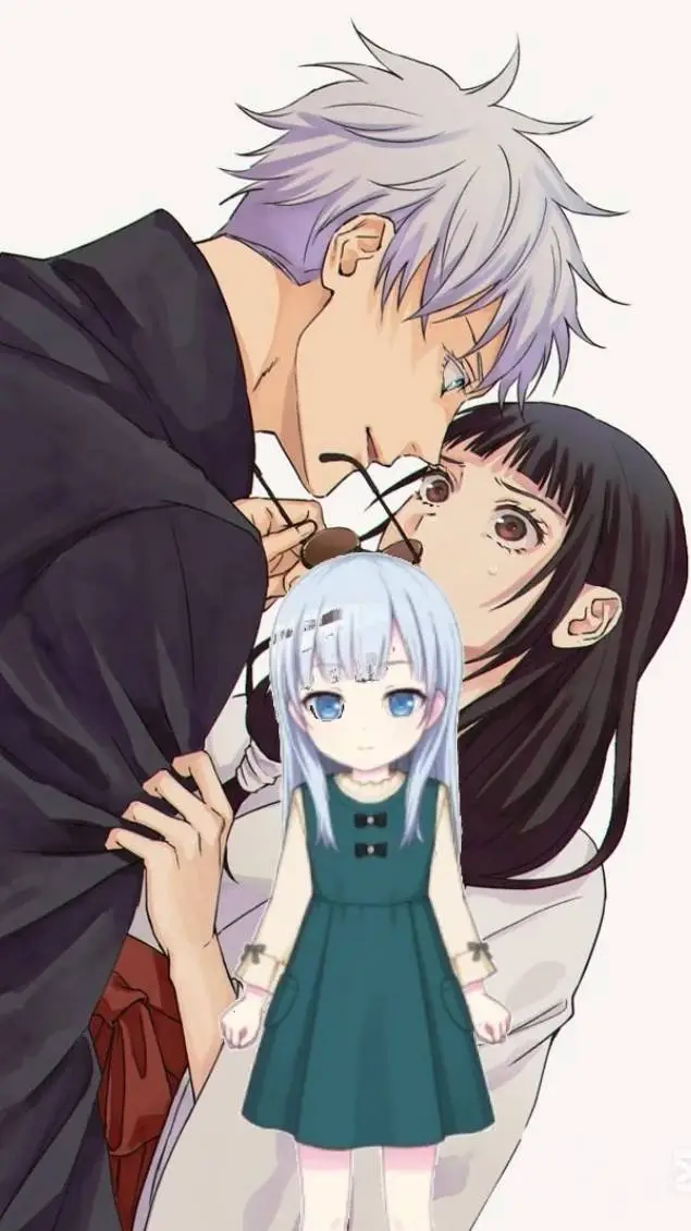 ai character: pjsk baby x jjk! background