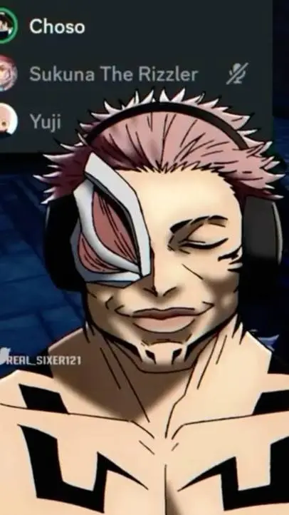 ai character: PLEASE SUKUNA background