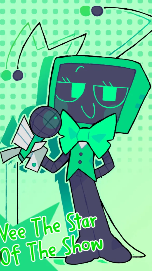 ai character: Vee  background