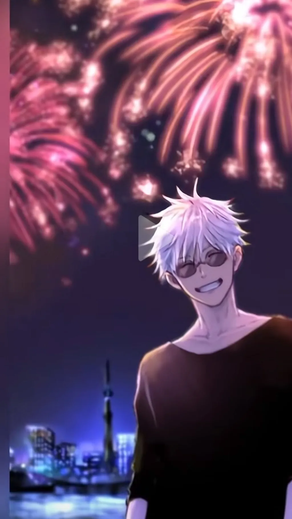 ai character: JJK sleep over background