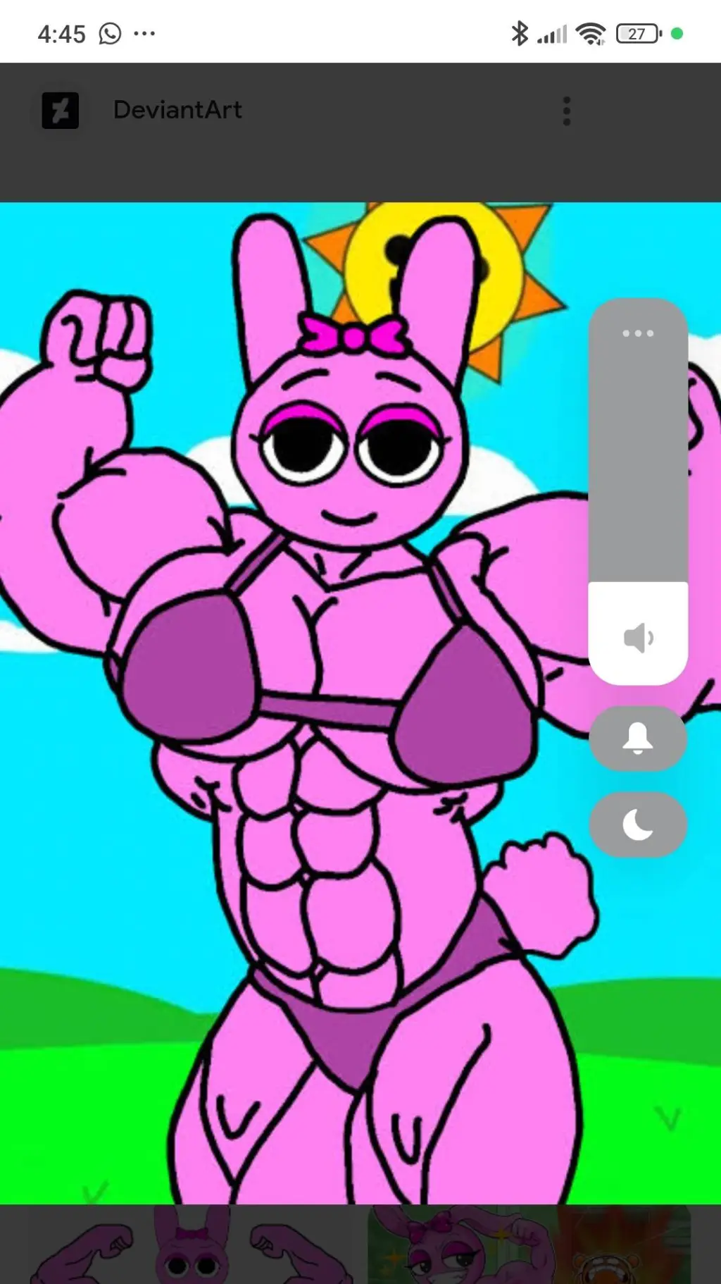 ai character: pinky,gym background