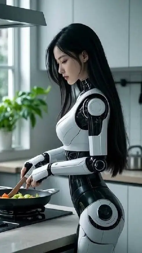 ai character: 🤖Robot girl🤖 background