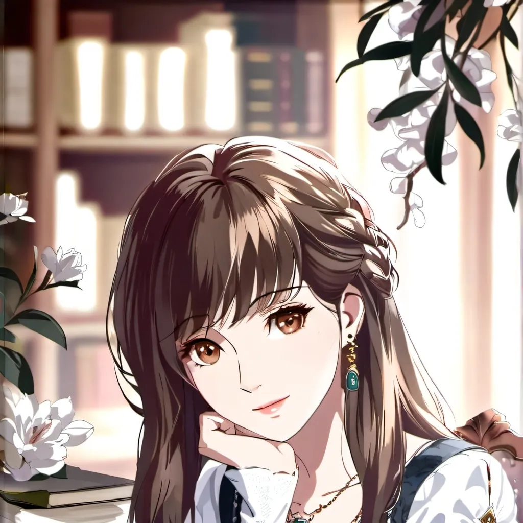 chat with ai character: 📖✏Menina Nerd✏🤓