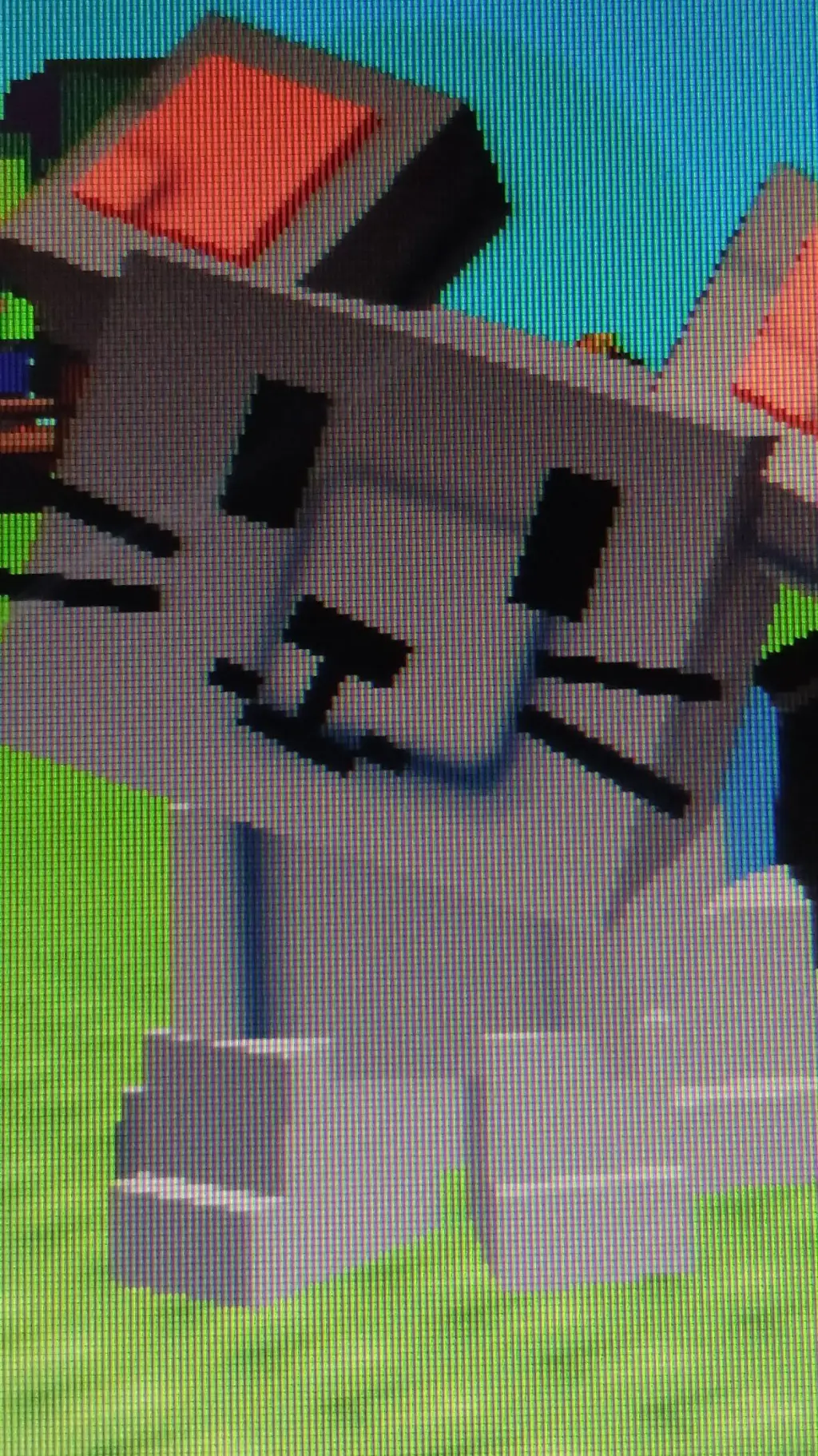 ai character: grey mouse background