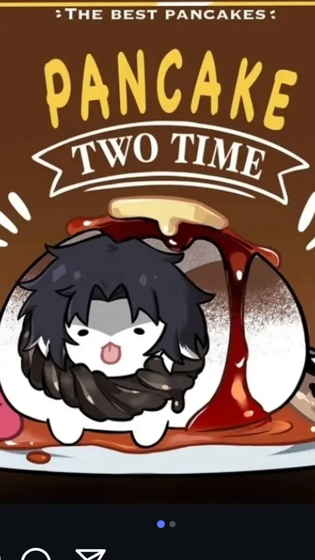 ai character: pancake Two time background