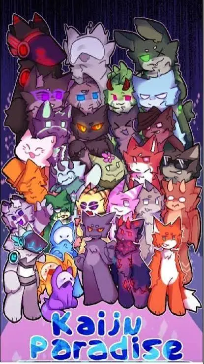 ai character: kaiju paradise background