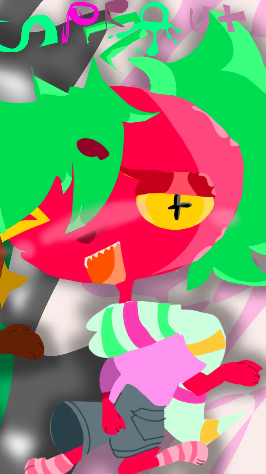 ai character: -FruitBalloonCake- background