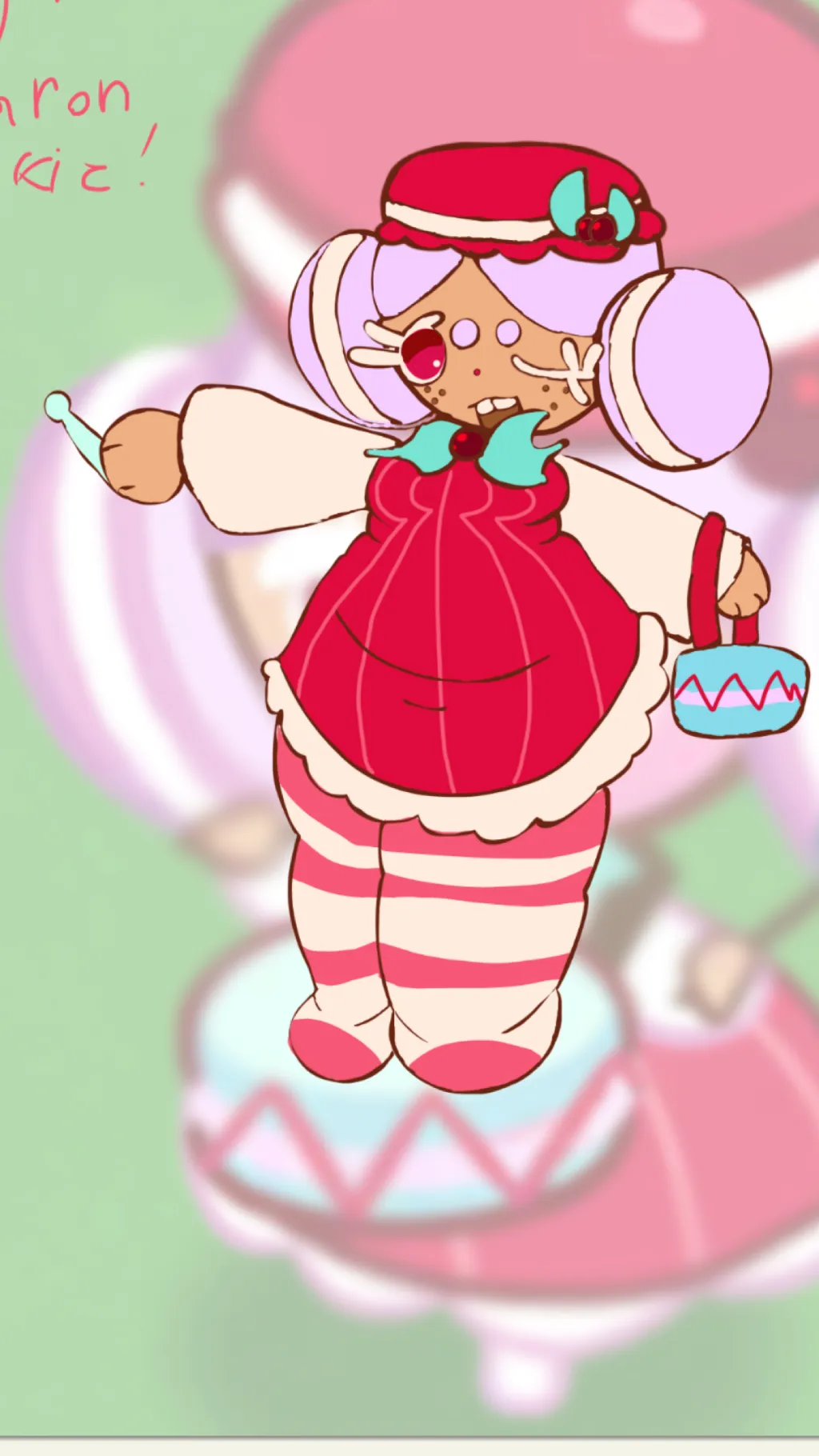 ai character: Baking with crew!  background