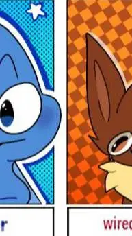 ai character: 4 and eevee background