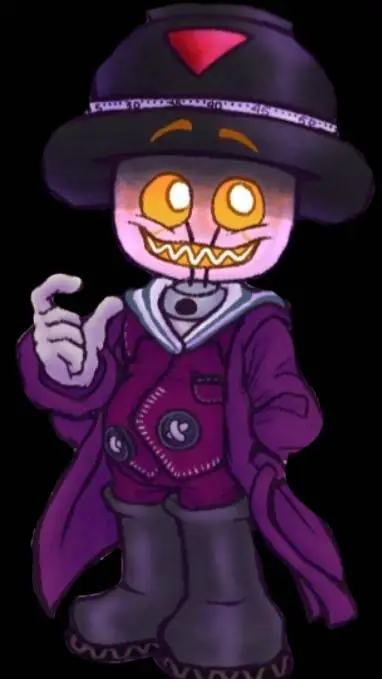 ai character: newton pud  background