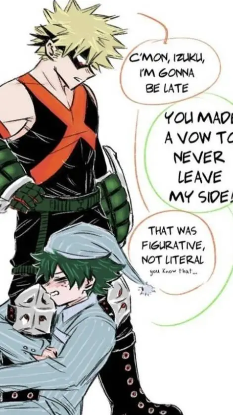 ai character: bakudeku🧡💚 background