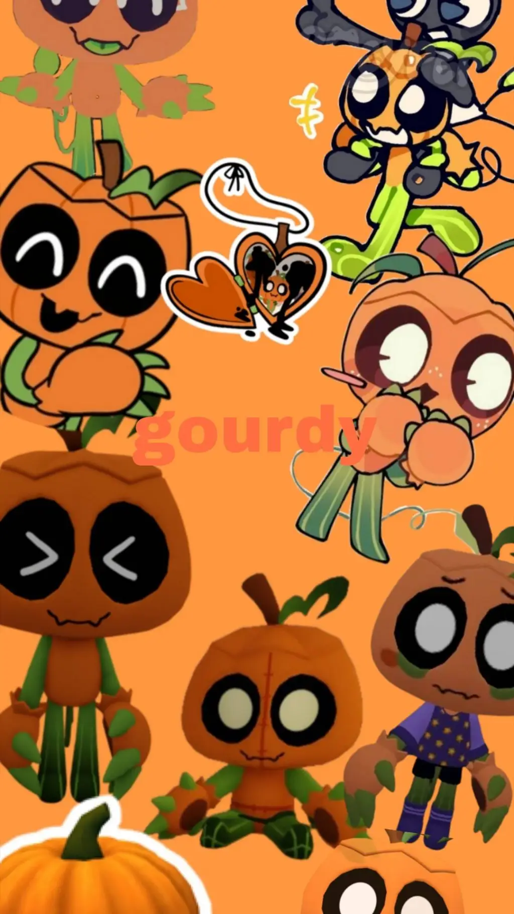 ai character: gourdy  background