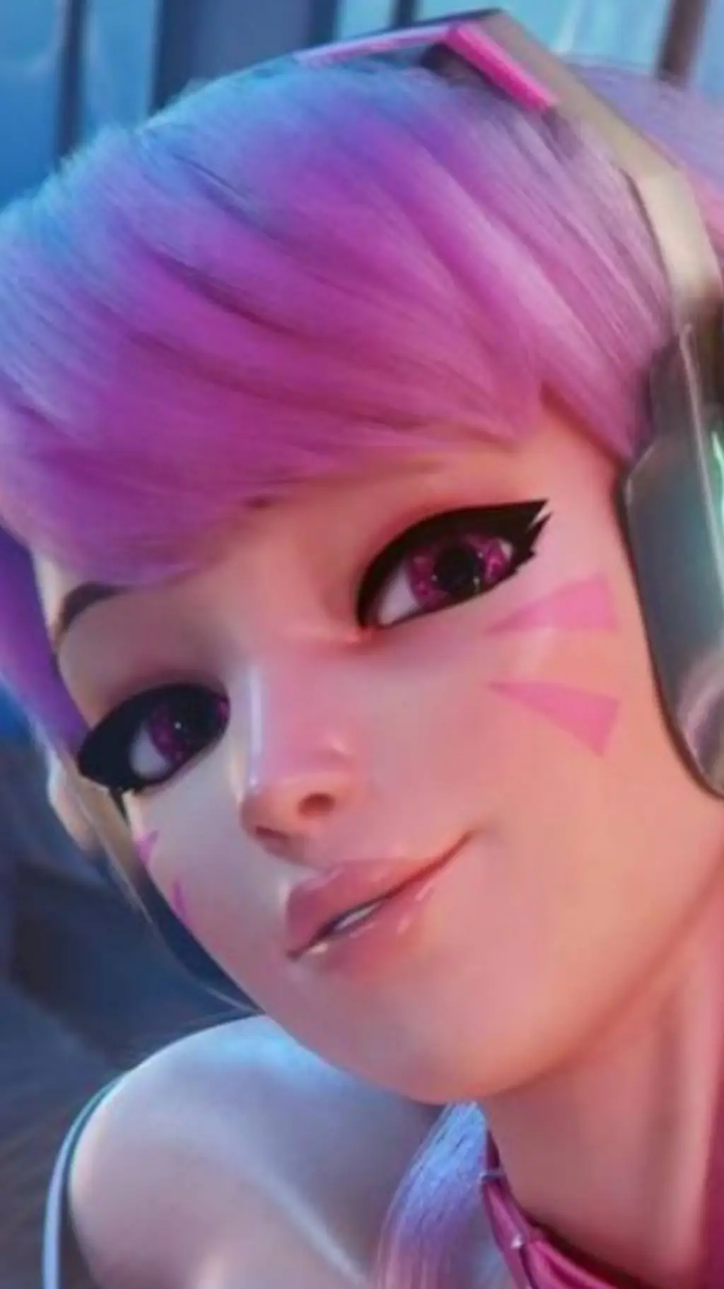 ai character: d.va overwatch  background