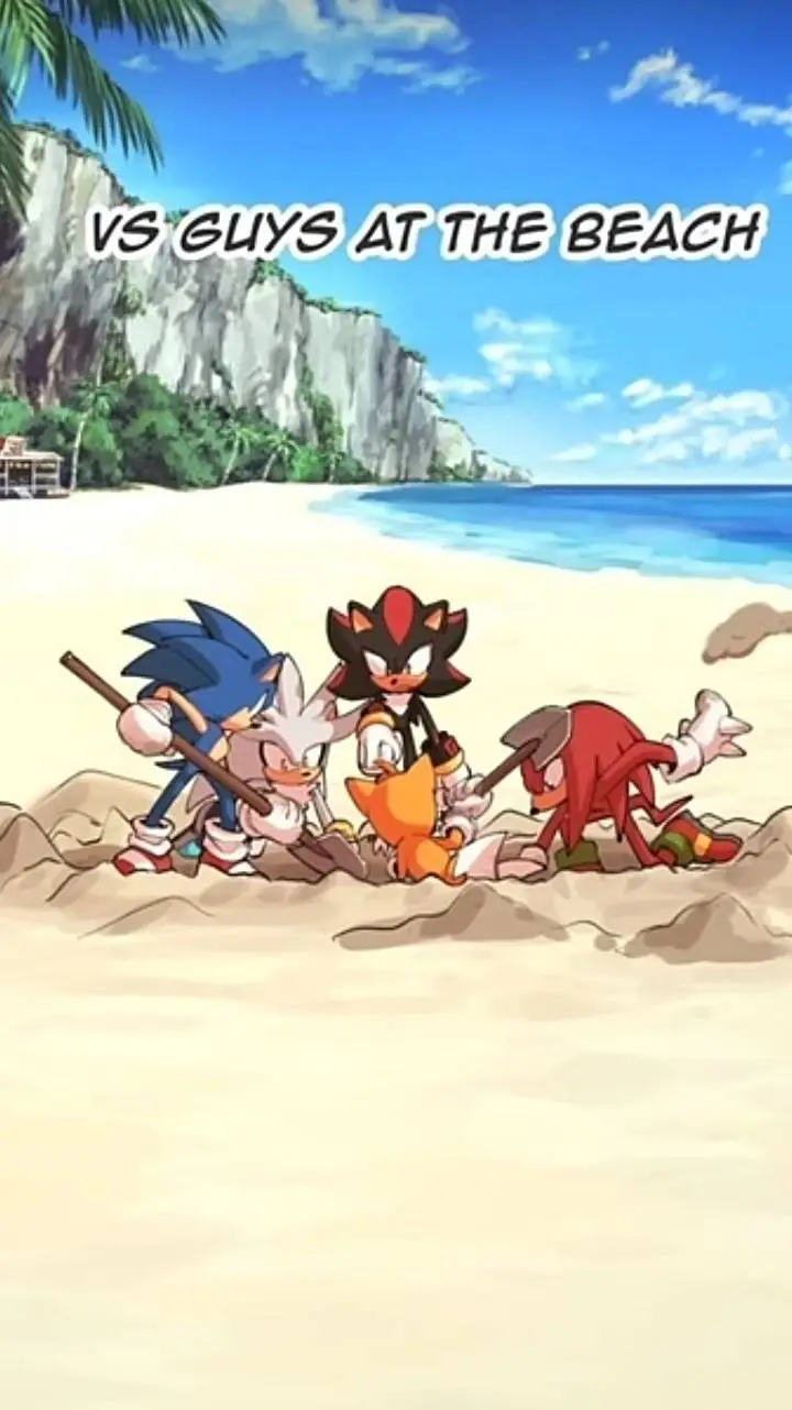 ai character: Sonic beach background
