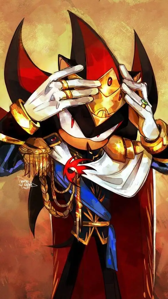 ai character: ❤️King Shadow💙 background