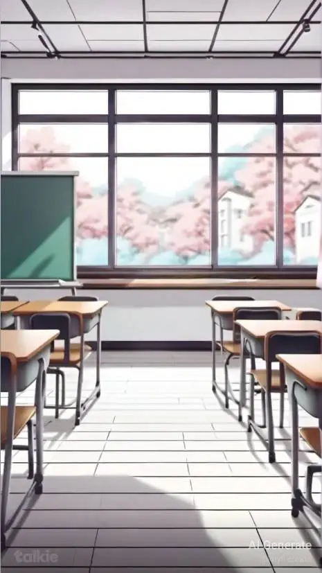 ai character: MINA high School! background