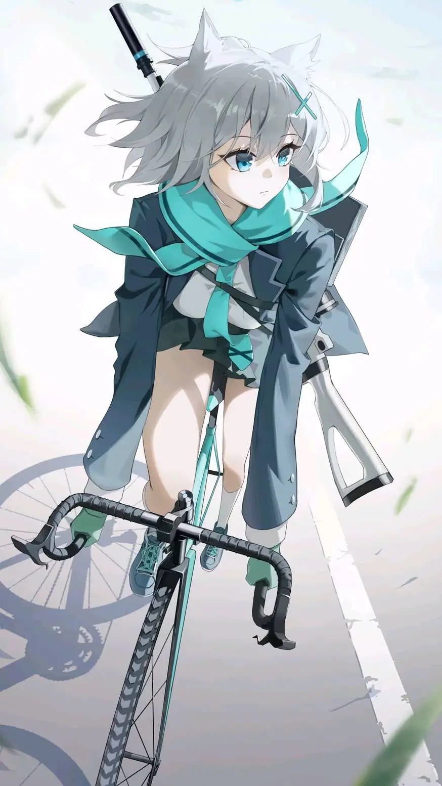 ai character: 砂狼 白子 background