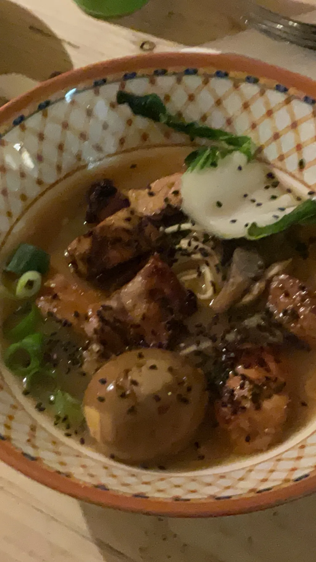 ai character: ramen background