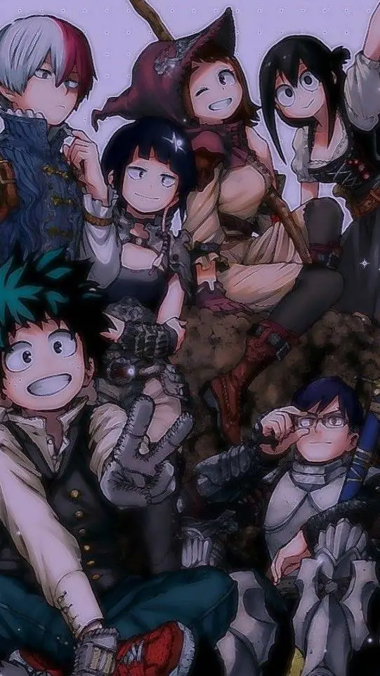 ai character: MHA entrenamiento background