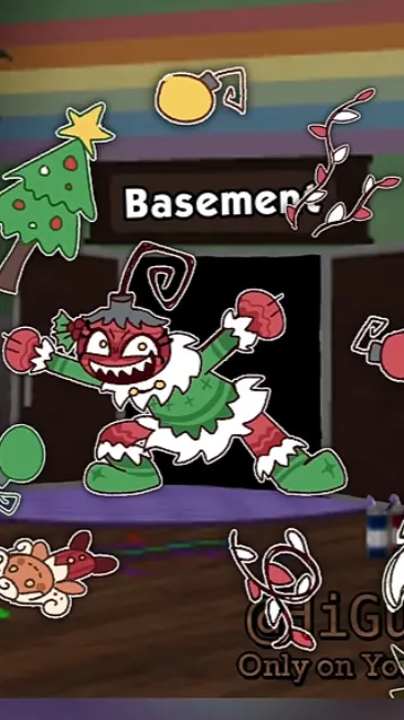 ai character: Xmas girl ￼ background