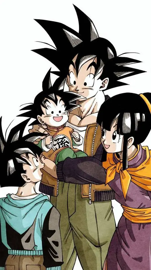 ai character: Goku en familia  background